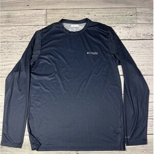 Columbia PFG Mens‎ Small Long Sleeve Fishing Shirt Omni Shade American Flag